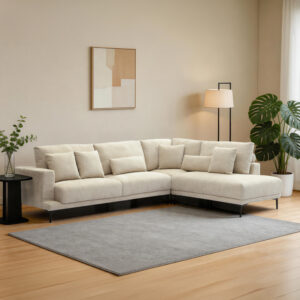 Left corner sofa Maliva Argos The Classic beige fabric 280x210x100cm