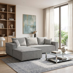 Right corner sofa Maden Argos The Classic grey fabric 279x203x90cm