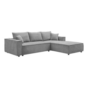 074 000113 1 Left corner sofa Maden Argos The Classic grey fabric 279x203x90cm
