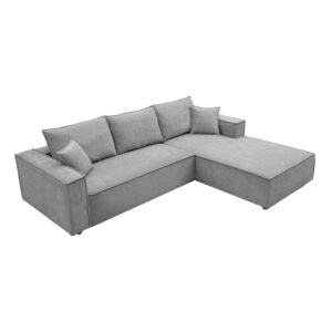 074 000113 2 Left corner sofa Maden Argos The Classic grey fabric 279x203x90cm