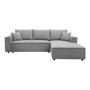 074 000113 3 Left corner sofa Maden Argos The Classic grey fabric 279x203x90cm