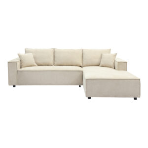 074 000114 3 Left corner sofa Maden Argos The Classic beige fabric 279x203x90cm