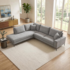 Right corner sofa Zenqua Argos The Classic grey fabric 291x233x90cm