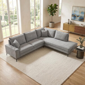 Left corner sofa Zenqua Argos The Classic grey fabric 291x233x90cm
