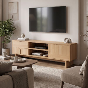 Jenfia Argos The Classic mdf tv stand in natural shade 150x39x45.5cm