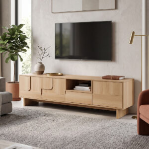 Jenfia Argos The Classic mdf tv stand in natural shade 180x39x45.5cm