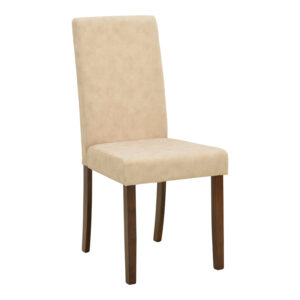 Chair Zeben Argos The Classic antique ecru fabric with walnut rubberwood 43.5x55.5x93.5cm