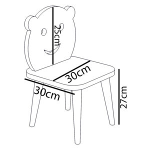 120 000290 3 Jerry Argos The Classic children's chair pink-natural 30x30x52cm