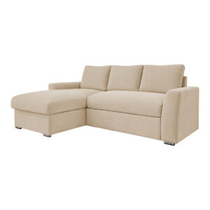 165 000017 3 Belle Argos The Classic reversible corner sofa bed beige fabric 236x164x88cm