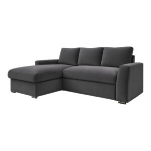 165 000018 3 Βelle Argos The Classic reversible corner sofa bed anthracite fabric 236x164x88cm