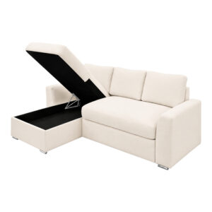 165 000019 2 Belle Argos The Classic corner reversible sofa bed ecru fabric 236x164x88cm