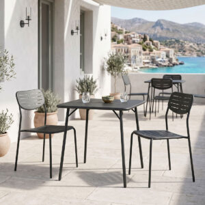 Moraja Deraby I Argos The Classic set of 3 pieces black metal 70x70x73cm