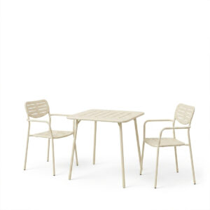 200 001692 1 Moraja Deraby Argos The Classic set of 3 pieces cream metal 70x70x73cm