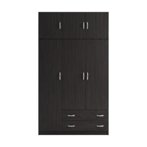 200 002082 3 Three door wardrobe with overhead storage Alvia Argos The Classic wenge 150x51x240cm