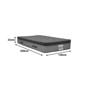 207 000031 2 Mattress Deluxe Argos The Classic pocket spring double sided 32cm 140x200cm