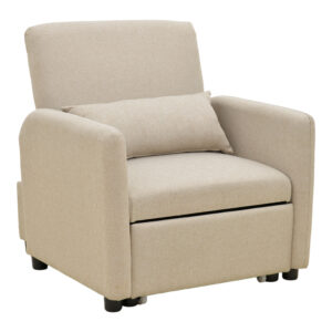 Armchair-bed Flexa Argos The Classic beige fabric 85x92x84cm