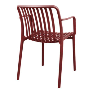 326 000084 1 Armchair Zoi Argos The Classic stackable burgundy red PP 54x57.5x79cm