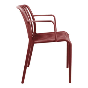 326 000084 2 Armchair Zoi Argos The Classic stackable burgundy red PP 54x57.5x79cm