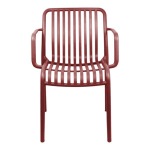 326 000084 3 Armchair Zoi Argos The Classic stackable burgundy red PP 54x57.5x79cm