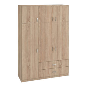 361 000065 2 Three-leaf wardrobe with drawers Royal Argos The Classic in sonoma shade 150x58x230cm