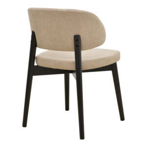 381 000017 1 Chair Siena Argos The Classic beige fabric black rubberwood 48x50x81cm