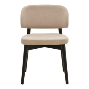 381 000017 3 Chair Siena Argos The Classic beige fabric black rubberwood 48x50x81cm