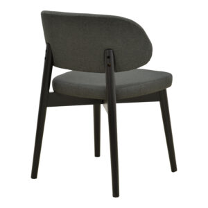 381 000018 1 Chair Siena Argos The Classic black fabric and rubberwood 48x50x81cm