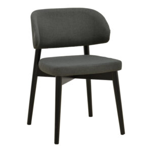 Chair Siena Argos The Classic black fabric and rubberwood 48x50x81cm