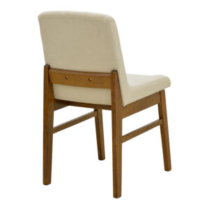381 000020 1 Chair Dalby Argos The Classic ecru fabric walnut rubberwood 50x45x85.5cm