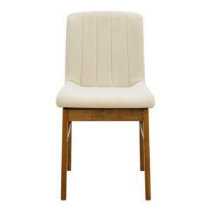 381 000020 3 Chair Dalby Argos The Classic ecru fabric walnut rubberwood 50x45x85.5cm