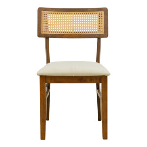 381 000023 3 Chair Raffles Argos The Classic walnut rubberwood with pe rattan and ecru fabric 47x48x83.5cm