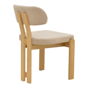 381 000025 1 Chair Genoa Argos The Classic sonoma rubberwood and beige fabric 50x43x82cm