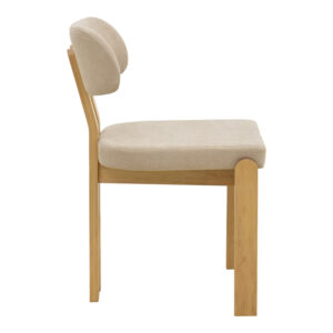 381 000025 2 Chair Genoa Argos The Classic sonoma rubberwood and beige fabric 50x43x82cm