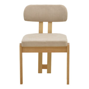 381 000025 3 Chair Genoa Argos The Classic sonoma rubberwood and beige fabric 50x43x82cm