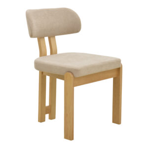 Chair Genoa Argos The Classic sonoma rubberwood and beige fabric 50x43x82cm