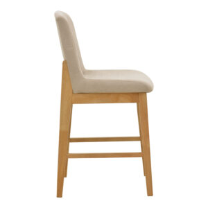 381 000027 2 Bar stool Dalby Argos The Classic sonoma rubberwood and beige fabric 50x45x102.5cm
