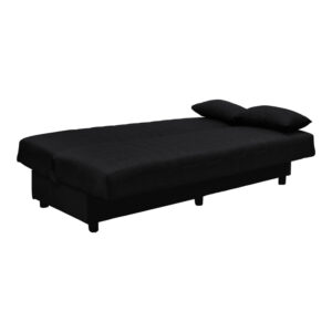 438 000001 1 Three seater sofabed Romina Argos The Classic with storege space beige fabric 180x75x85cm