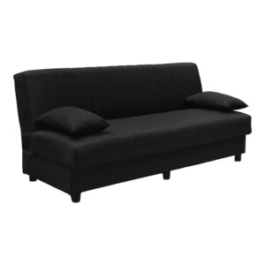 Three seater sofabed Romina Argos The Classic with storege space beige fabric 180x75x85cm