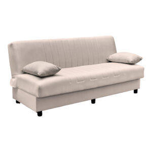 438 000002 1 Three seater sofabed Romina Argos The Classic with storege space brown fabric 180x75x85cm