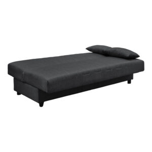 438 000003 1 Three seater sofabed Romina Argos The Classic with storege space grey fabric 180x75x85cm