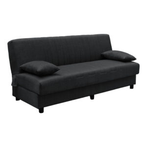 Three seater sofabed Romina Argos The Classic with storege space grey fabric 180x75x85cm