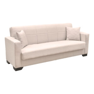 Vox Sofa bed Argos The Classic three seater with storage space beige fabric 210x84x83cm