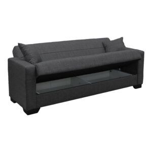 438 000006 2 Vox Sofa bed Argos The Classic three seater with storage space grey fabric 210x84x83cm