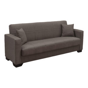 Vox Sofa bed Argos The Classic three seater with storage space brown fabric 210x84x83cm