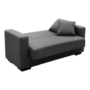 438 000010 1 Vox Sofa bed Argos The Classic two seater with storage space grey fabric 150x84x83cm