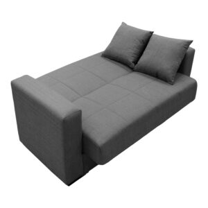 438 000010 3 Vox Sofa bed Argos The Classic two seater with storage space grey fabric 150x84x83cm
