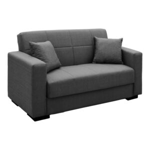 Vox Sofa bed Argos The Classic two seater with storage space grey fabric 150x84x83cm