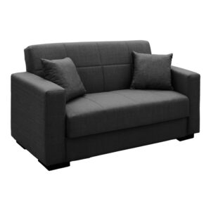 Vox Sofa bed Argos The Classic two seater with storage space anthracite fabric 150x84x83cm