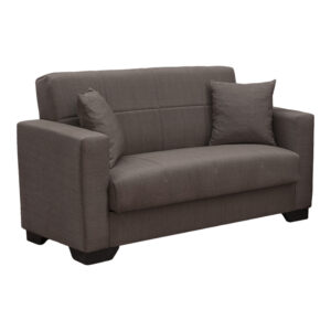 Vox Sofa bed Argos The Classic two seater with storage space brown fabric 150x84x83cm