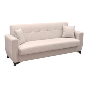 Sofa Bed Modesto Argos The Classic three seater with storage space beige fabric 215x84x83cm